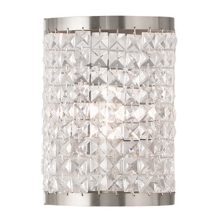 Livex Lighting Grammercy 1 Light Brushed Nickel Wall Sconce 50571-91