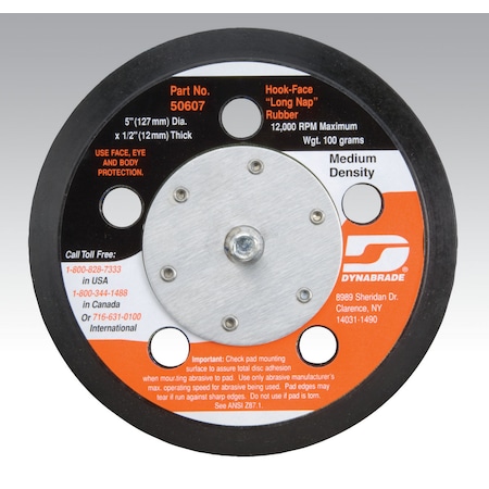Dynabrade Vacuum Disc Pad, 127mm dia. 50607