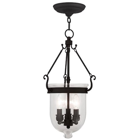 Livex Lighting Jefferson 3 Light Black Chain Lantern 5063-04