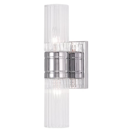 Livex Lighting Midtown 2 Light Polished Chrome Bath Vanity 50692-05