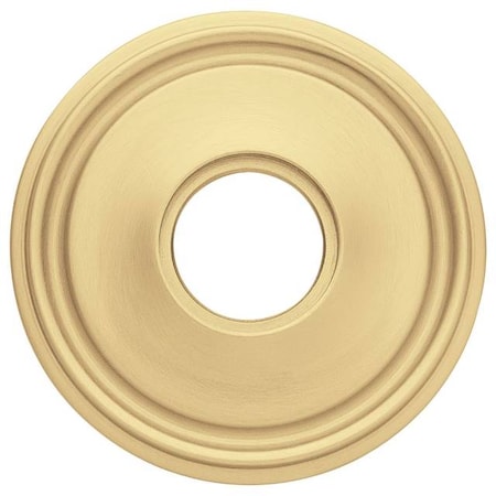 Baldwin Dummy Pair Rosettes Satin Brass with Brown 5070.060.FD
