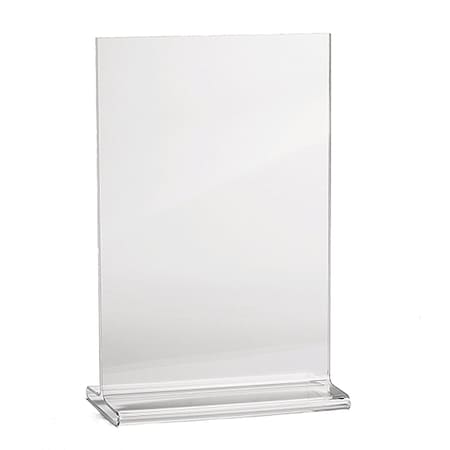 Tablecraft Table Tent, Two-Sided, Acrylic, 5"X7.1" 5070