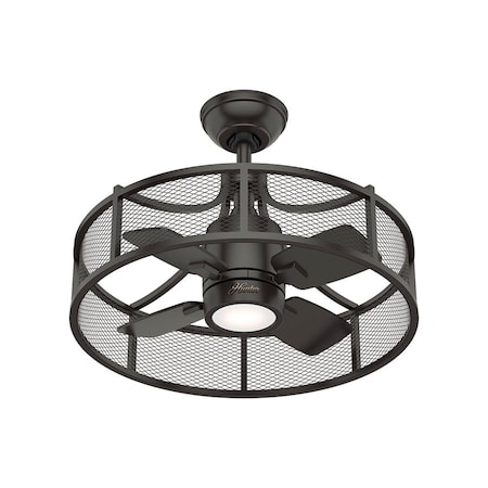 Hunter Ceiling Fan, 4 Blades, 3 Speeds, 120, Noble Bronze 50738
