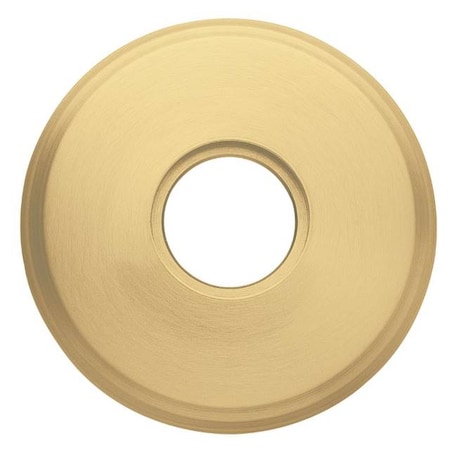Baldwin Half Dummy Rosettes Satin Brass with Brown 5075.060.IDM
