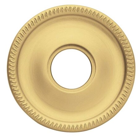Baldwin Half Dummy Rosettes Satin Brass with Brown 5076.060.IDM