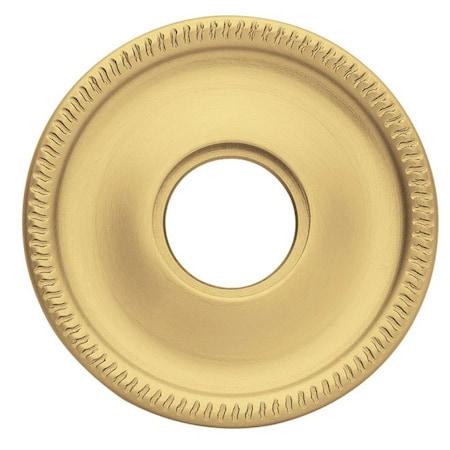 Baldwin Single Passage Rosettes Satin Brass with Brown 5076.060.I