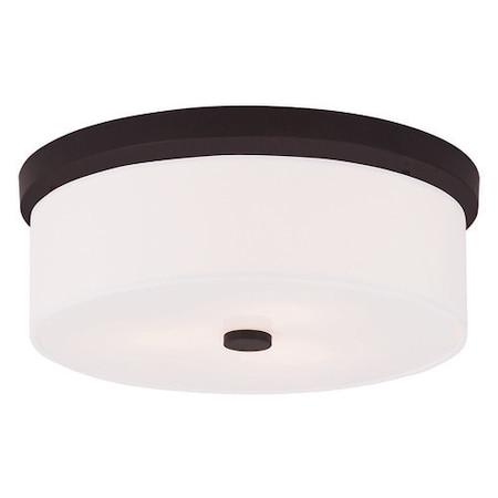 Livex Lighting Meridian 3 Light Bronze Ceiling Mount 50864-07