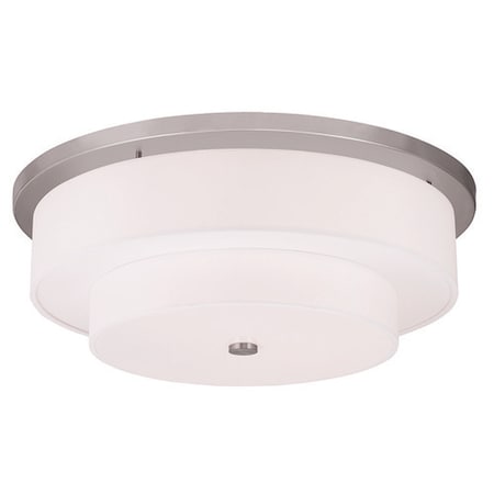 Livex Lighting Meridian 5 Light Brushed Nickel Ceiling Mount 50867-91