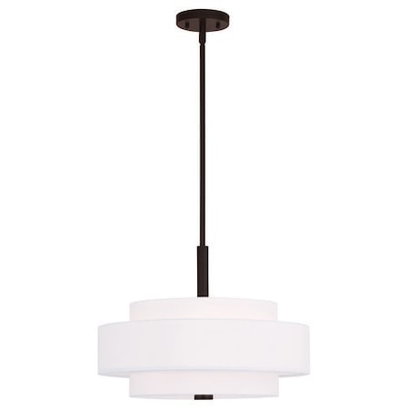 Livex Lighting Meridian 4 Light Bronze Pendant 50874-07