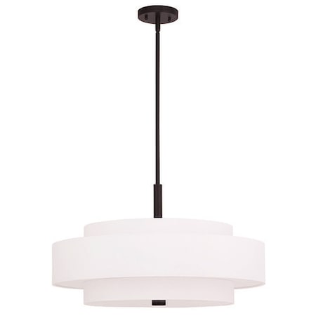 Livex Lighting Meridian 5 Light Bronze Pendant 50875-07