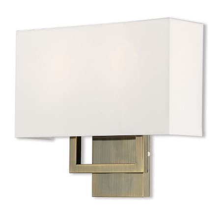 Livex Lighting Pierson 2 Light Antique Brass ADA Wall S 50990-01