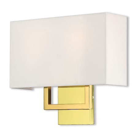 Livex Lighting Pierson 2 Light Polished Brass ADA Wall 50990-02