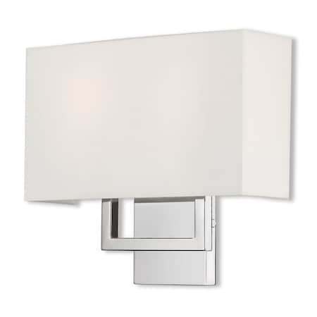 Livex Lighting Pierson 2 Light Polished Chrome ADA Wall Sconce 50990-05