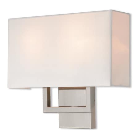 Livex Lighting Pierson 2 Light Brushed Nickel ADA Wall 50990-91