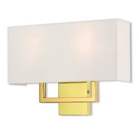 Livex Lighting Pierson 2 Light Polished Brass ADA Wall Sconce 50991-02