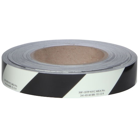 Nmc Glo Brite/Black Stripe, Ht, 7550 1x100Ft 50F-1STP