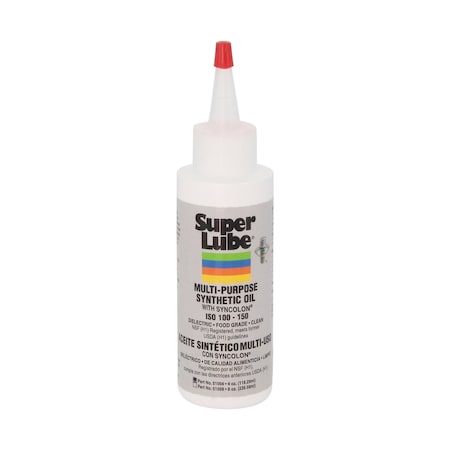 Super Lube 4 oz Bottle, Hydraulic Oil, 118 ISO Viscosity, 85W SAE 51004