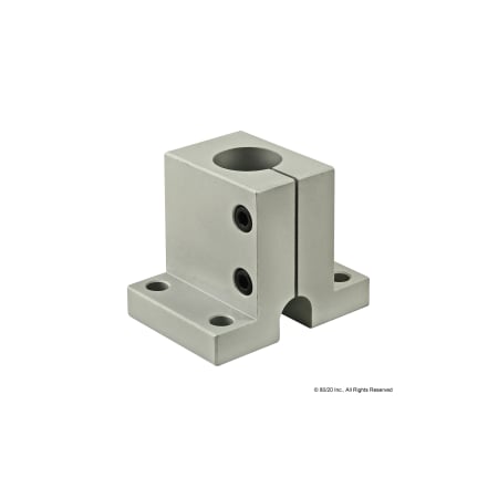 80/20 ShaftBase, Aluminum, Silver, 21/2in, 21/8in 5100