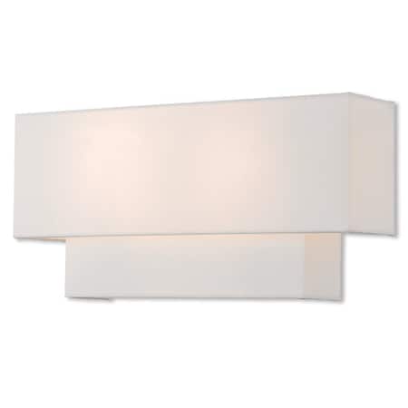 Livex Lighting Claremont 2 Light Brushed Nickel ADA Wall Sconce 51047-91