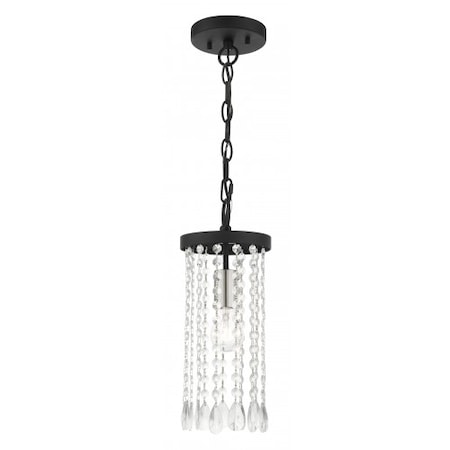 Livex Lighting Black Mini Pendant, 1 Light 51062-04