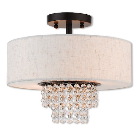 Livex Lighting Carlisle 2 Light English Bronze Ceiling 51095-92