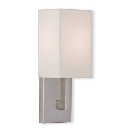 Livex Lighting Hollborn 1 Light Brushed Nickel Wall Sconce 51101-91