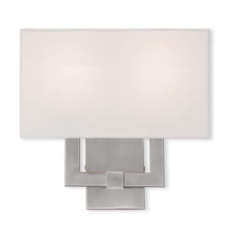 Livex Lighting Hollborn 2 Light Brushed Nickel Wall Sconce 51103-91