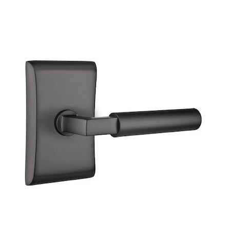 Emtek Flat Black Passage 5111HECUS19LH 5111HECUS19LH