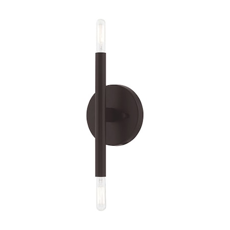 Livex Lighting Copenhagen 2 Light Bronze ADA Wall Sconce 51172-07