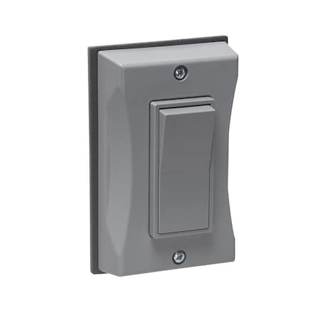 Bell Outdoor Weatherproof Cover, Switch Box Type, 1 Gang, Decorator Switch Cover Type 5123-0