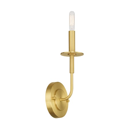 Livex Lighting Lisbon 1 Light Satin Brass ADA Wall Scon 51321-12