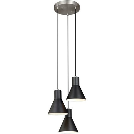 Sea Gull Three Light Cluster Pendant, Brushed Nick, Height: 18" 5141303-962