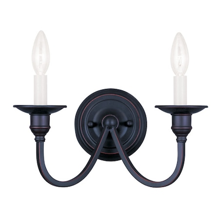Livex Lighting Cranford 2 Light Olde Bronze Wall Sconce 5142-67