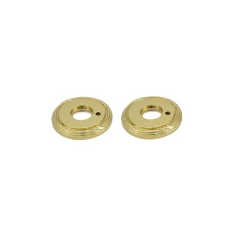 Baldwin Privacy Pair Rosettes Lifetime Brass 5145.003