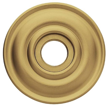 Baldwin Privacy Pair Rosettes Satin Brass with Brown 5148.060