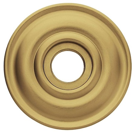 Baldwin Single Passage Rosettes Satin Brass with Brown 5148.060.I