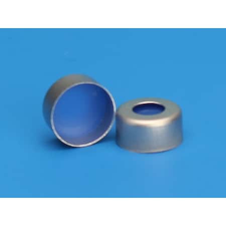 Jg Finneran Silver Seal, 1mm Thick Clr PTFE/Blue Silicone Septa, Ultra Low, PK100 5150UL-11