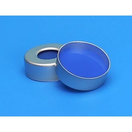 Jg Finneran Silver Seal, 3mm Thick Clr PTFE/Blue Silicone Septa, Ultra Low, PK100 5150UL-20