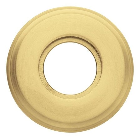 Baldwin Privacy Pair Rosettes Satin Brass with Brown 5155.060
