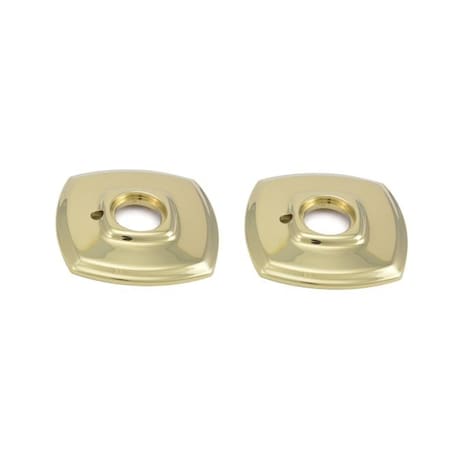 Baldwin Privacy Pair Rosettes Lifetime Brass 5158.003