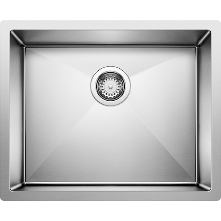 Blanco Precision 16" R10 Medium Single Bowl, Undermount Mount, 0 Hole 516224
