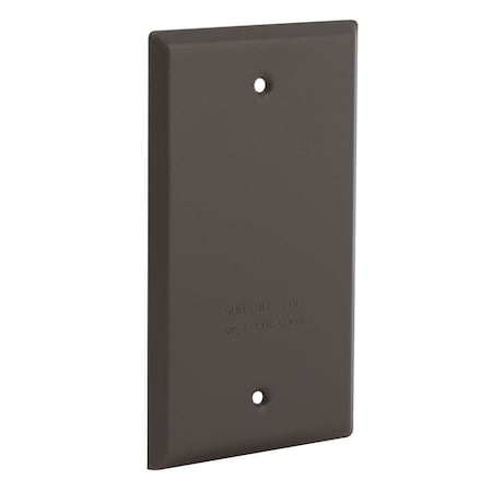 Bell Outdoor 1 -Gang Vertical Blank Weatherproof Cover, 2.781" W, 4.531" H 5173-2