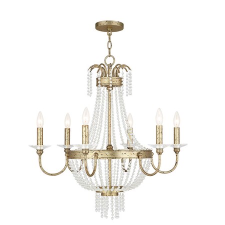 Livex Lighting Valentina 6 Light Hand Applied Winter Go 51846-28