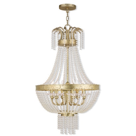 Livex Lighting Valentina 6 Light Hand Applied Winter Go 51856-28