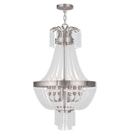 Livex Lighting Valentina 6 Light Brushed Nickel Pendant 51856-91