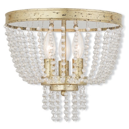 Livex Lighting Valentina 3 Light Hand Applied Winter Go 51864-28