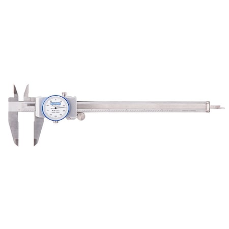 Fowler 0-8" White Machinist Grade Dial Caliper 520087080