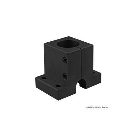 80/20 Blk 15S 1.5" Dia Single Shaft Base 5200-BLACK