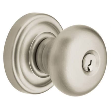 Baldwin Full Dummy Door Knobs Lifetime Satin Nickel 5205.056.FD