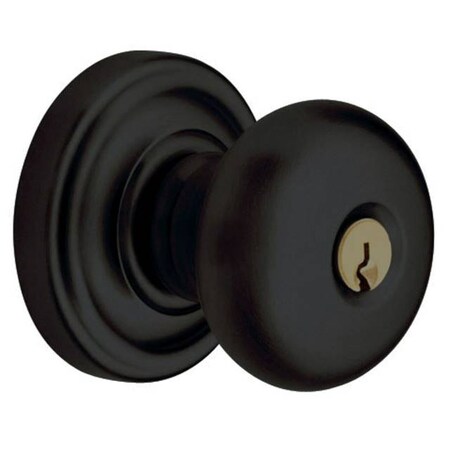 Baldwin Full Dummy Door Knobs Satin Black 5205.190.FD
